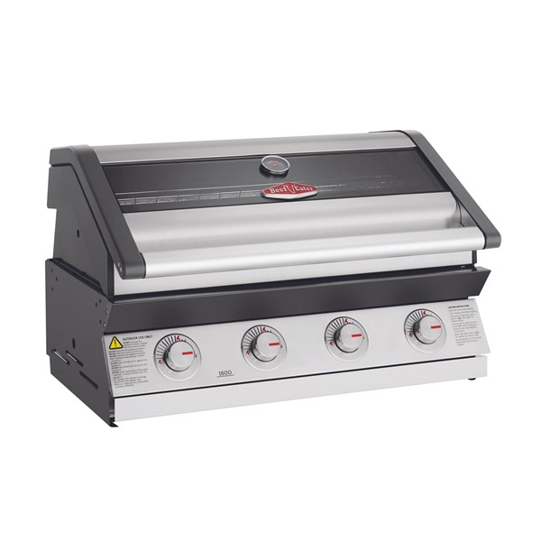 Beefeater 1600 4 Brn BBQ w/Cast iron grills - S.Steel